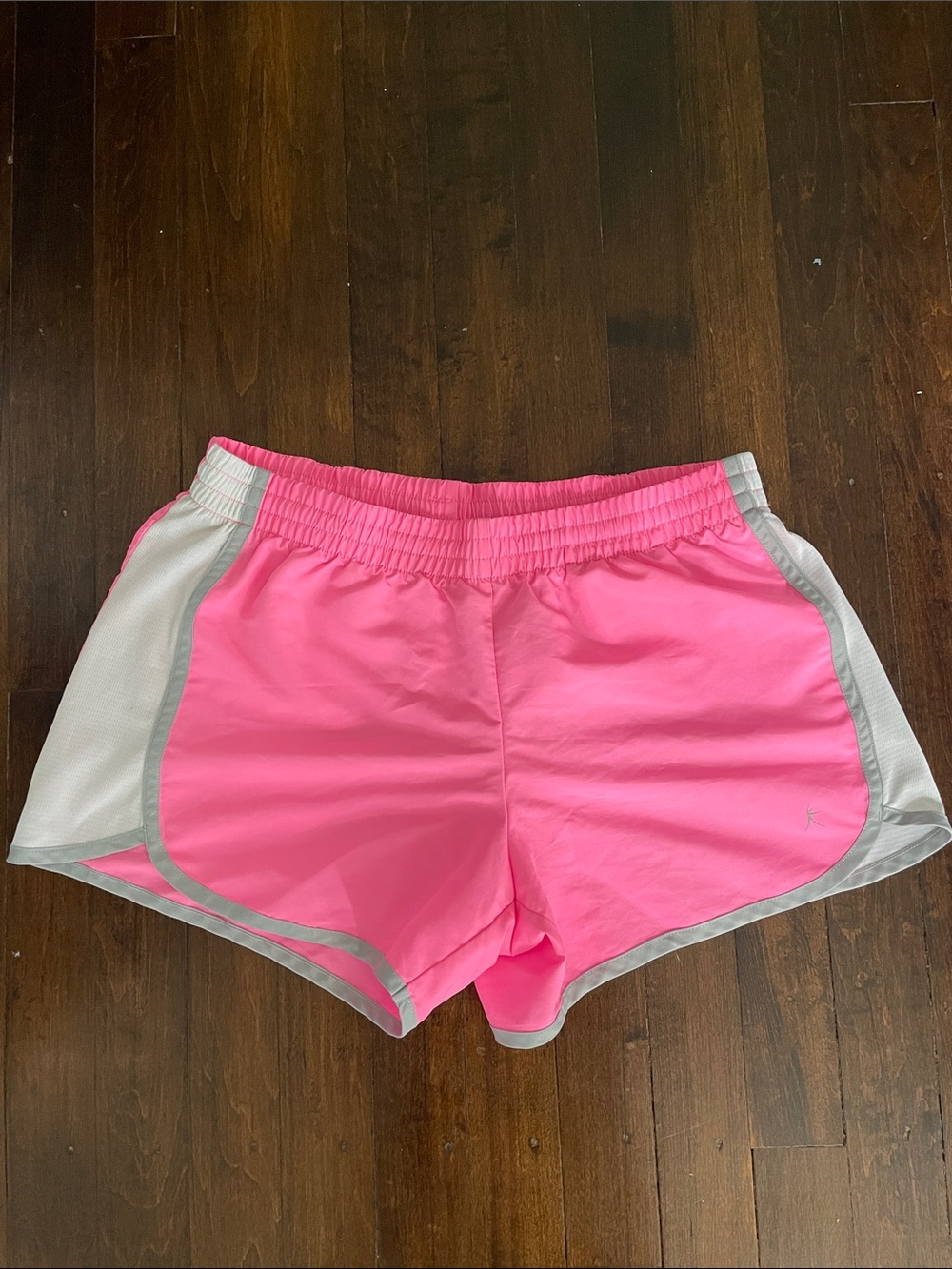 Danskin Now Hot Pink Athletic Shorts with Light Gray Trim